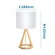 Aigostar - Stolná lampa 1xE27/60W/230V borovica