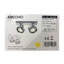 Arcchio - LED Stmievateľné bodové svietidlo MUNIN 2xES111/GU10/11,5W/230V