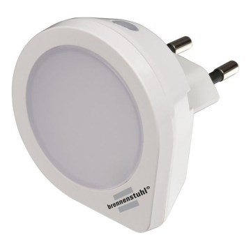 Brennenstuhl - LED Orientačné svietidlo so senzorom do zásuvky LED/0,2W/230V