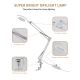 Brilagi - LED Stmievateľná stolná lampa s lupou LENS LED/12W/5V 3000/4200/6000K biela