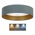 Brilagi - LED Stropné svietidlo VELVET LED/12W/230V pr. 30 cm 3000K/4000K/6400K mintová/zlatá