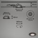 Briloner 7295-031 - SADA 3x LED Stmievateľné kúpeľňové podhľadové svietidlo ATTACH LED/6,5W/230V IP44