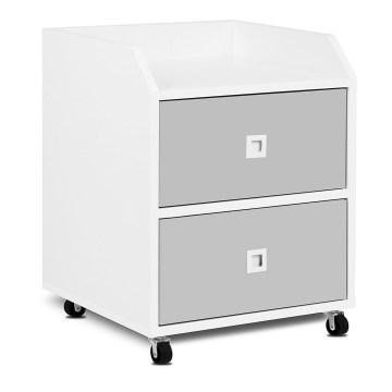 Detský úložný kontajner MIRUM 54,2x42,4 cm biela/šedá