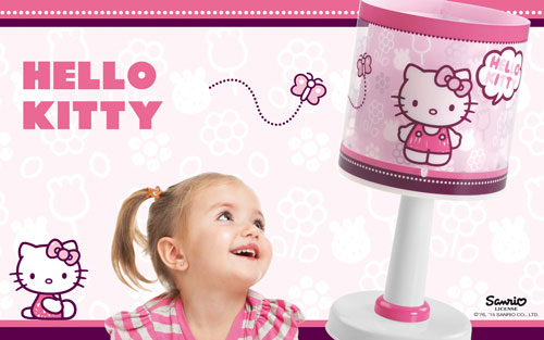 Detská stolná lampa s motívom Hello Kitty