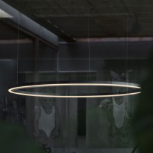 Ideal Lux - LED Luster na lanku ORACLE LED/55W/230V čierna