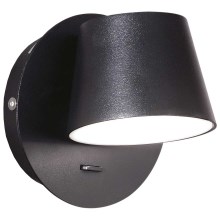 Ideal Lux - LED Nástenné svietidlo GIM LED/6W/230V čierna