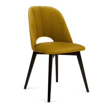 Jedálenská stolička BOVIO 86x48 cm žltá/buk