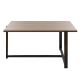 Konferenčný stolík MERIDETHS 45x92 cm hnedá/čierna