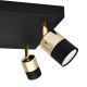 LED Bodové svietidlo TUBSSON 4xGU10/6,5W/230V čierna/zlatá