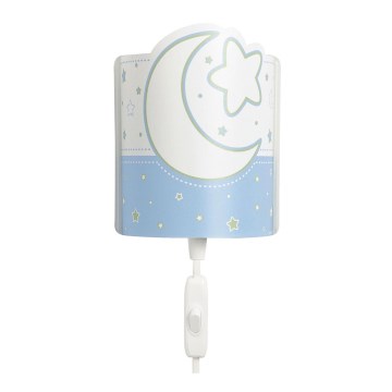 LED Detské nástenné svietidlo BLUE MOON 1xE14 / 0,5 W LED LED Detské nástenné svietidlo BLUE MOON 1xE14 / 0,5 W LED