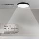 LED Kúpeľňové stropné svietidlo LED/18W/230V 3000K IP44 čierna