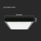 LED Kúpeľňové stropné svietidlo LED/18W/230V 6500K IP44 čierna