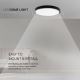 LED Kúpeľňové stropné svietidlo LED/24W/230V 3000K IP44 čierna