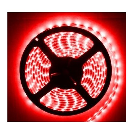LED pásik vodotesný 5m IP65 červená