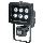 LED Reflektor T304 6xLED/6W/230V čierny, s PIR čidlom
