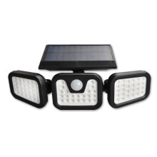 LED Solárny reflektor so senzorom LED/15W/3,7V IP54 4500K