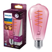 LED Stmievateľná žiarovka DECO Philips ST64 E27/4,5W/230V 1800K