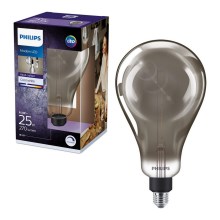 LED Stmievateľná žiarovka SMOKY VINTAGE Philips A160 E27/6,5W/230V 4000K