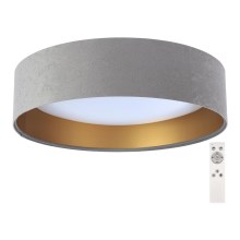 LED Stmievateľné stropné svietidlo SMART GALAXY LED/24W/230V pr. 44 cm šedá/zlatá 3000-6500K + diaľkové ovládanie