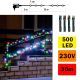 LED Vianočná vonkajšia reťaz 500xLED 35m IP44 multicolor