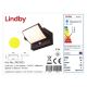 Lindby - LED Solárne nástenné svietidlo so senzorom SHERIN LED/3,7W/3,7V IP54