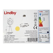 Lindby - LED Stmievateľný luster na lanku SMART VERIO LED/27W/230V 3000/4000/6000K + diaľkové ovládanie