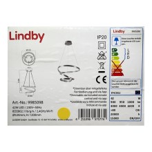 Lindby - LED Stmievateľný luster na lanku VERIO LED/230V + diaľkové ovládanie