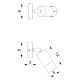Nástenné bodové svietidlo LINK 1xGU10/8W/230V čierna/mosadz