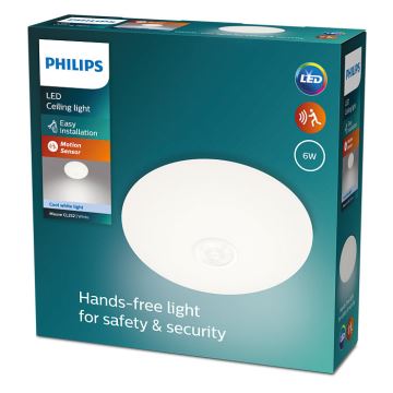 Philips - LED Stropné svietidlo so senzorom MAUVE LED/6W/230V 4000K