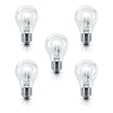 Philips - SADA 5x Halogénová žiarovka E27/28W/230V EcoClassic A55 Philips - SADA 5x Halogénová žiarovka E27/28W/230V EcoClassic A55