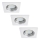 Rabalux - SADA 3x LED Kúpeľňové podhľadové svietidlo 1xGU10/3W/230V IP44