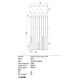 Redo 01-2057 - LED Luster na lanku MADISON 14xLED/4W/230V lesklý chróm/čierna/meď