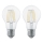 SADA 2x LED žiarovka FILAMENT CLEAR E27/6W/230V - Eglo 11509