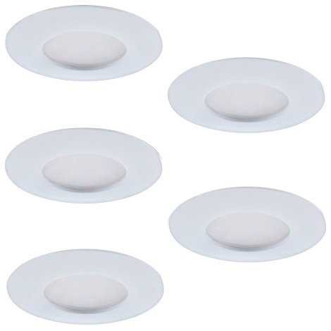 SADA 5x LED Stmievateľné podhľadové svietidlo 1xLED/4,5W/230V biela
