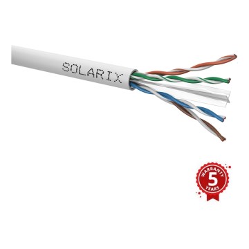 Solarix - Inštalačný kábel CAT6 UTP PVC Eca 100m