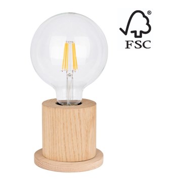 Stolná lampa TASSE 1xE27/25W/230V dub – FSC certifikované