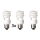 Úsporná žiarovka E27/15W 2700k sada 3 žárovek