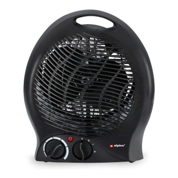 Ventilátor s výhrevným telesom 1000/2000W/230V čierna