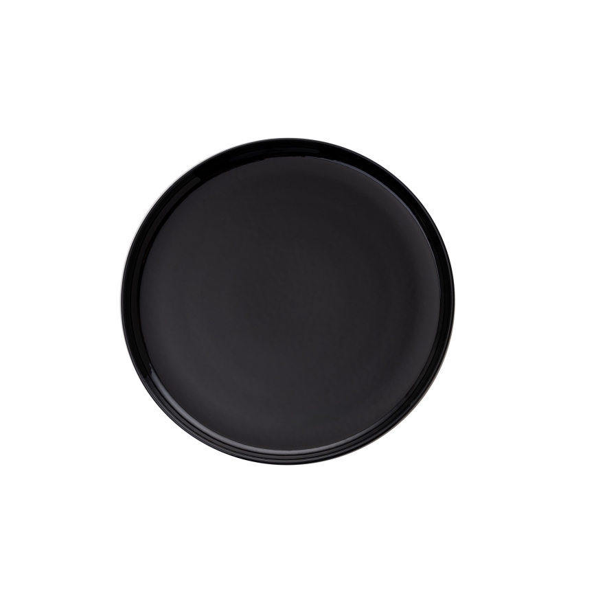 12-dielna jedálenská sada čierna/porcelán