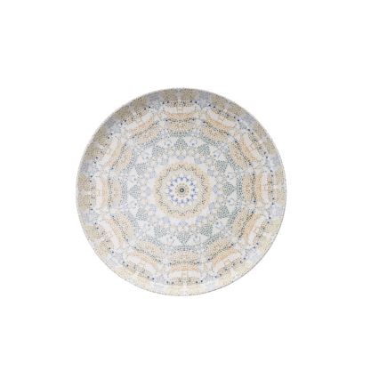 12-dielna jedálenská súprava, pestrofarebná / porcelánová