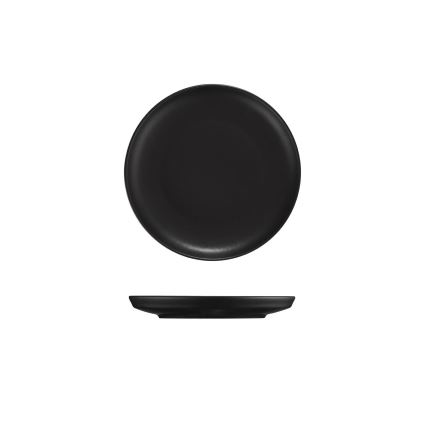 16-dielna jedálenská súprava, čierna, porcelán