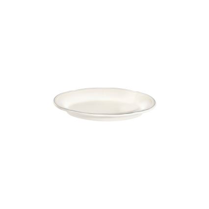 18-dielna jedálenská súprava, krémová/strieborná/porcelán