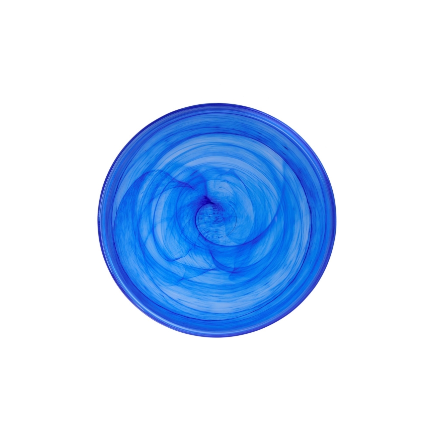 18-dielna jedálenská súprava, modrá/sklo