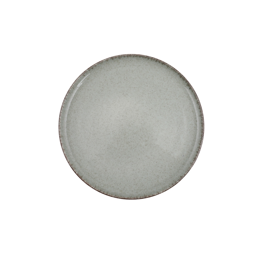 18-dielna jedálenská súprava zelená/porcelán