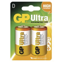 2 ks Alkalická batéria D GP ULTRA 1,5V