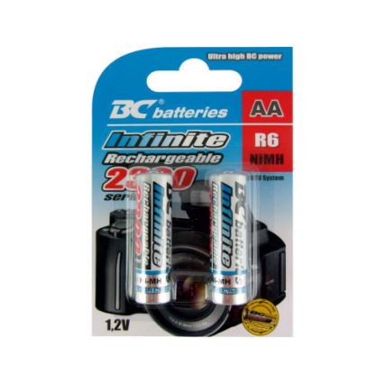 2 ks Nabíjacia batéria NiMH AA 2300 mAh 1,2V