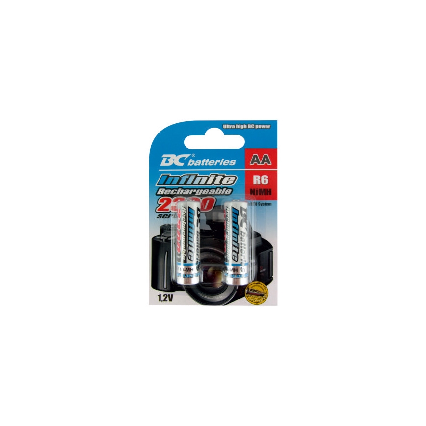 2 ks Nabíjacia batéria NiMH AA 2300 mAh 1,2V