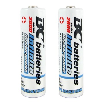 2 ks Nabíjacia batéria NiMH AA 2600 mAh 1,2V