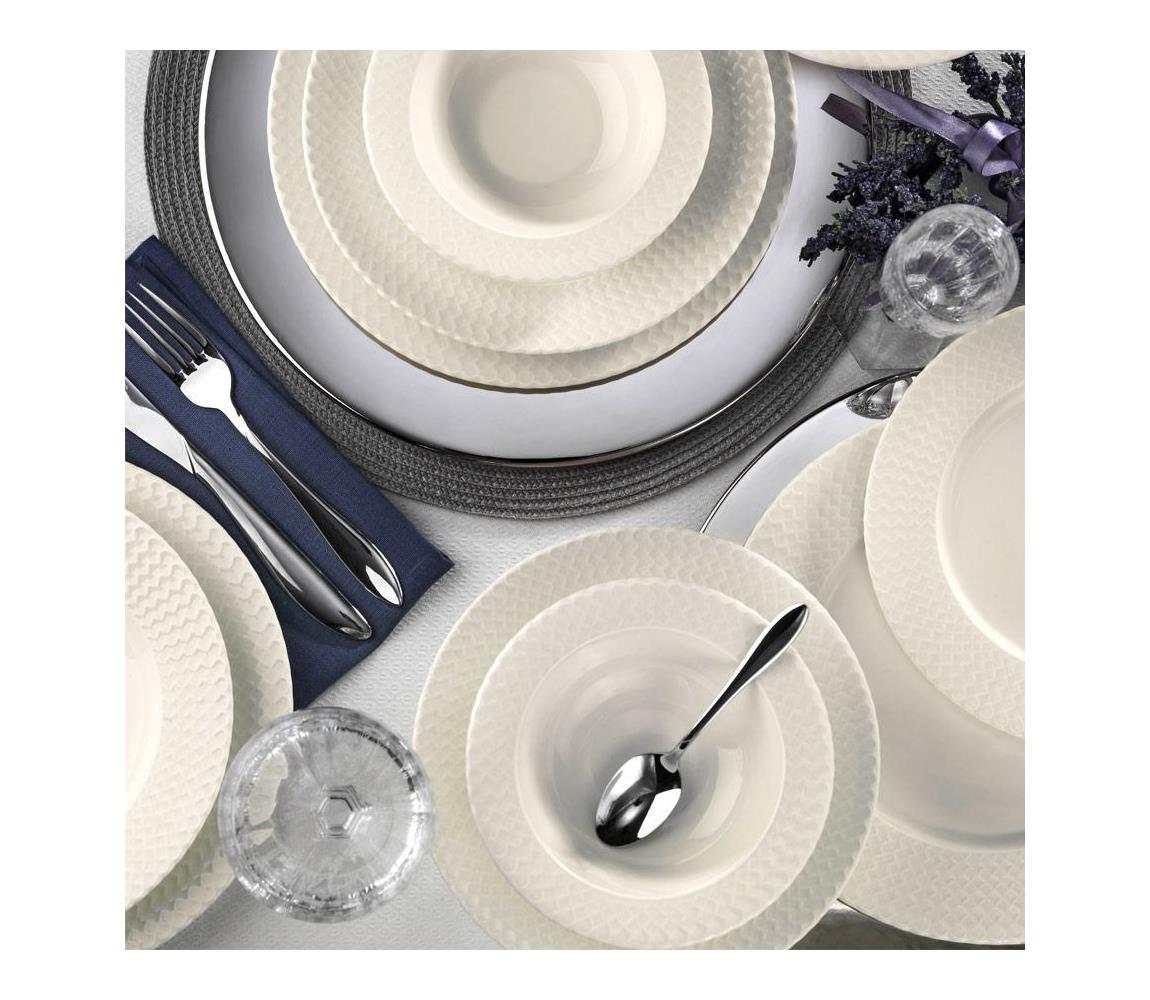 24-dielna jedálenská sada, biela/porcelán 710KTP2471