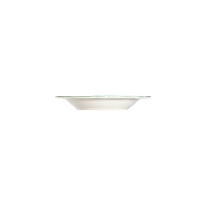 24-dielna jedálenská sada, biela/zelená, porcelán